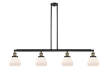 Innovations Lighting 214-BAB-G171-LED - Fulton - 4 Light - 51 inch - Black Antique Brass - Stem Hung - Adjustable Island Light