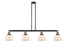 Innovations Lighting 214-BAB-G71-LED - Bell - 4 Light - 53 inch - Black Antique Brass - Stem Hung - Adjustable Island Light