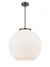 Innovations Lighting 221-1S-OB-G121-18-LED - Athens - 1 Light - 18 inch - Oil Rubbed Bronze - Stem Hung - Pendant