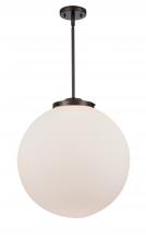 Innovations Lighting 221-1S-OB-G201-18-LED - Beacon - 1 Light - 18 inch - Oil Rubbed Bronze - Stem Hung - Pendant