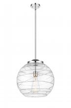 Innovations Lighting 221-1S-PC-G1213-16-BB-95-LED - Athens Deco Swirl - 1 Light - 16 inch - Polished Chrome - Stem Hung - Pendant