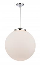 Innovations Lighting 221-1S-PC-G201-18-LED - Beacon - 1 Light - 18 inch - Polished Chrome - Stem Hung - Pendant