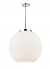 Innovations Lighting 221-1S-PN-G121-18-LED - Athens - 1 Light - 18 inch - Polished Nickel - Stem Hung - Pendant