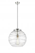 Innovations Lighting 221-1S-PN-G1213-16-BB-95-LED - Athens Deco Swirl - 1 Light - 16 inch - Polished Nickel - Stem Hung - Pendant