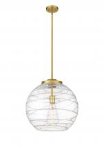 Innovations Lighting 221-1S-SG-G1213-16-BB-95-LED - Athens Deco Swirl - 1 Light - 16 inch - Satin Gold - Stem Hung - Pendant