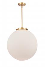 Innovations Lighting 221-1S-SG-G201-18-LED - Beacon - 1 Light - 18 inch - Satin Gold - Stem Hung - Pendant