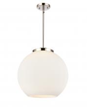 Innovations Lighting 221-3S-PN-G121-16-LED - Athens - 3 Light - 16 inch - Polished Nickel - Cord hung - Pendant