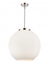 Innovations Lighting 221-3S-PN-G121-18-LED - Athens - 3 Light - 18 inch - Polished Nickel - Cord hung - Pendant