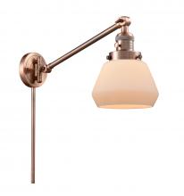 Innovations Lighting 237-AC-G171-LED - Fulton - 1 Light - 8 inch - Antique Copper -Adjustable Swing Arm