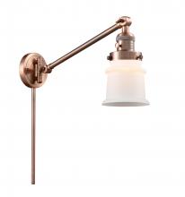 Innovations Lighting 237-AC-G181S-LED - Canton - 1 Light - 8 inch - Antique Copper -Adjustable Swing Arm