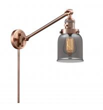 Innovations Lighting 237-AC-G53-LED - Bell - 1 Light - 8 inch - Antique Copper -Adjustable Swing Arm