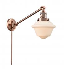 Innovations Lighting 237-AC-G531-LED - Oxford - 1 Light - 8 inch - Antique Copper -Adjustable Swing Arm