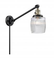 Innovations Lighting 237-BAB-G302-LED - Colton - 1 Light - 8 inch - Black Antique Brass -Adjustable Swing Arm