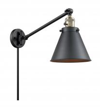 Innovations Lighting 237-BAB-M13-BK-LED - Appalachian - 1 Light - 8 inch - Black Antique Brass -Adjustable Swing Arm