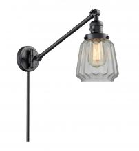 Innovations Lighting 237-BK-G142-LED - Chatham - 1 Light - 8 inch - Matte Black -Adjustable Swing Arm