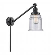 Innovations Lighting 237-BK-G184-LED - Canton - 1 Light - 8 inch - Matte Black -Adjustable Swing Arm
