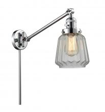 Innovations Lighting 237-PC-G142-LED - Chatham - 1 Light - 8 inch - Polished Chrome -Adjustable Swing Arm