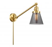 Innovations Lighting 237-SG-G63 - Cone - 1 Light - 8 inch - Satin Gold -Adjustable Swing Arm