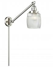 Innovations Lighting 237-SN-G302-LED - Colton - 1 Light - 8 inch - Brushed Satin Nickel -Adjustable Swing Arm