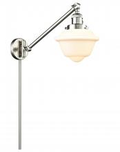 Innovations Lighting 237-SN-G531-LED - Oxford - 1 Light - 8 inch - Brushed Satin Nickel -Adjustable Swing Arm
