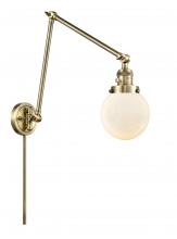 Innovations Lighting 238-AB-G201-6-LED - Beacon - 1 Light - 6 inch - Antique Brass -Adjustable Swing Arm