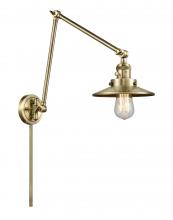 Innovations Lighting 238-AB-M4-LED - Railroad - 1 Light - 8 inch - Antique Brass -Adjustable Swing Arm