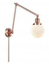 Innovations Lighting 238-AC-G201-6-LED - Beacon - 1 Light - 6 inch - Antique Copper -Adjustable Swing Arm