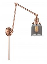 Innovations Lighting 238-AC-G53 - Bell - 1 Light - 8 inch - Antique Copper -Adjustable Swing Arm