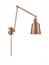 Innovations Lighting 238-AC-M9-AC-LED - Addison - 1 Light - 8 inch - Antique Copper -Adjustable Swing Arm