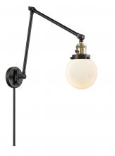 Innovations Lighting 238-BAB-G201-6-LED - Beacon - 1 Light - 6 inch - Black Antique Brass -Adjustable Swing Arm