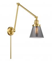 Innovations Lighting 238-SG-G63 - Cone - 1 Light - 8 inch - Satin Gold -Adjustable Swing Arm