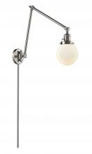 Innovations Lighting 238-SN-G201-6-LED - Beacon - 1 Light - 6 inch - Brushed Satin Nickel -Adjustable Swing Arm