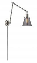 Innovations Lighting 238-SN-G63 - Cone - 1 Light - 8 inch - Brushed Satin Nickel -Adjustable Swing Arm