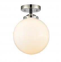 Innovations Lighting 284-1C-BPN-G201-8-LED - Beacon - 1 Light - 8 inch - Black Polished Nickel - Semi-Flush Mount