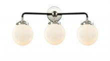 Innovations Lighting 284-3W-BPN-G201-6-LED - Beacon - 3 Light - 24 inch - Black Polished Nickel - Bath Vanity Light