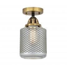 Innovations Lighting 288-1C-BAB-G262-LED - Stanton - 1 Light - 6 inch - Black Antique Brass - Semi-Flush Mount