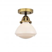 Innovations Lighting 288-1C-BAB-G321-LED - Olean - 1 Light - 7 inch - Black Antique Brass - Semi-Flush Mount