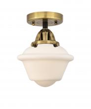 Innovations Lighting 288-1C-BAB-G531-LED - Oxford - 1 Light - 8 inch - Black Antique Brass - Semi-Flush Mount