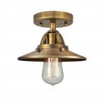 Innovations Lighting 288-1C-BB-M4-BB-LED - Railroad - 1 Light - 8 inch - Brushed Brass - Semi-Flush Mount