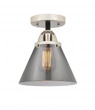 Innovations Lighting 288-1C-BPN-G43-LED - Cone - 1 Light - 8 inch - Black Polished Nickel - Semi-Flush Mount