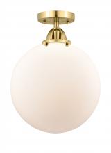 Innovations Lighting 288-1C-SG-G201-12-LED - Beacon - 1 Light - 12 inch - Satin Gold - Semi-Flush Mount