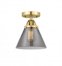Innovations Lighting 288-1C-SG-G43-LED - Cone - 1 Light - 8 inch - Satin Gold - Semi-Flush Mount