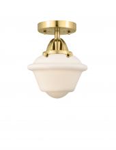 Innovations Lighting 288-1C-SG-G531-LED - Oxford - 1 Light - 8 inch - Satin Gold - Semi-Flush Mount