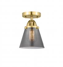 Innovations Lighting 288-1C-SG-G63-LED - Cone - 1 Light - 6 inch - Satin Gold - Semi-Flush Mount