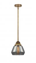 Innovations Lighting 288-1S-BB-G173 - Fulton - 1 Light - 7 inch - Brushed Brass - Cord hung - Mini Pendant