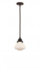 Innovations Lighting 288-1S-OB-G321-LED - Olean - 1 Light - 7 inch - Oil Rubbed Bronze - Cord hung - Mini Pendant