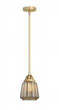 Innovations Lighting 288-1S-SG-G146 - Chatham - 1 Light - 7 inch - Satin Gold - Cord hung - Mini Pendant