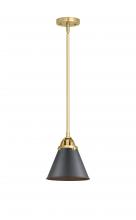 Innovations Lighting 288-1S-SG-M13-BK-LED - Appalachian - 1 Light - 8 inch - Satin Gold - Cord hung - Mini Pendant