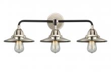 Innovations Lighting 288-3W-BPN-M1-PN-LED - Railroad - 3 Light - 26 inch - Black Polished Nickel - Bath Vanity Light