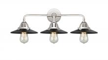 Innovations Lighting 288-3W-PC-M6-BK-LED - Railroad - 3 Light - 26 inch - Polished Chrome - Bath Vanity Light